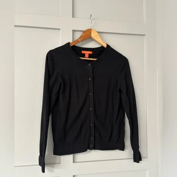 Joe Fresh Basic Black Button Down Cardigan - Picture 3 of 4
